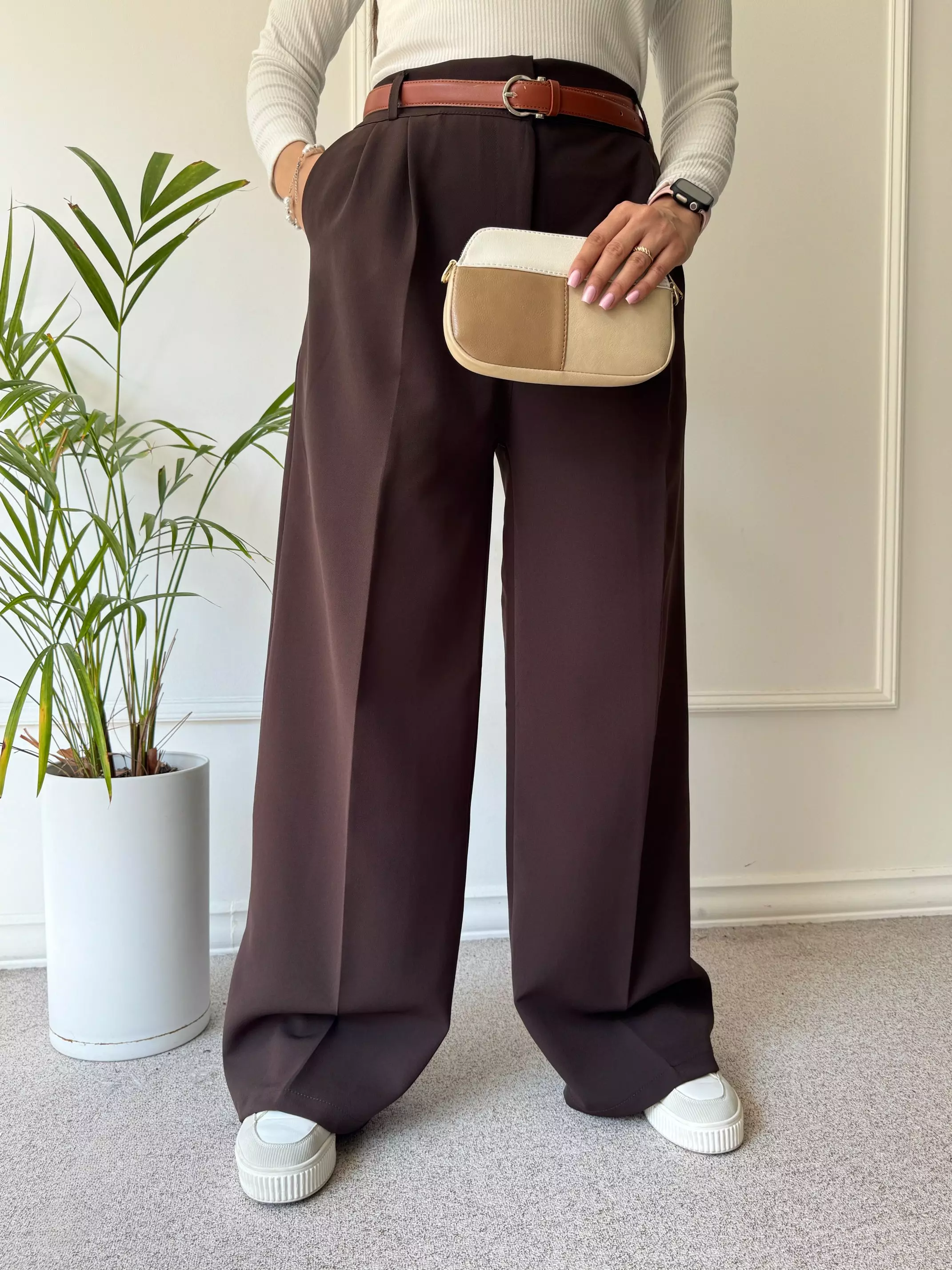 شلوار زنانه کرپ سان بگ